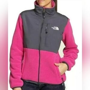 The North Face Denali Polartec® Fleece Jacket Pink Black Size M Exc MSRP $178.95